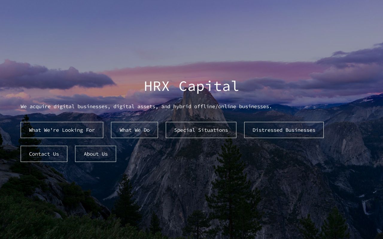 HRX - We Buy Digital Assets